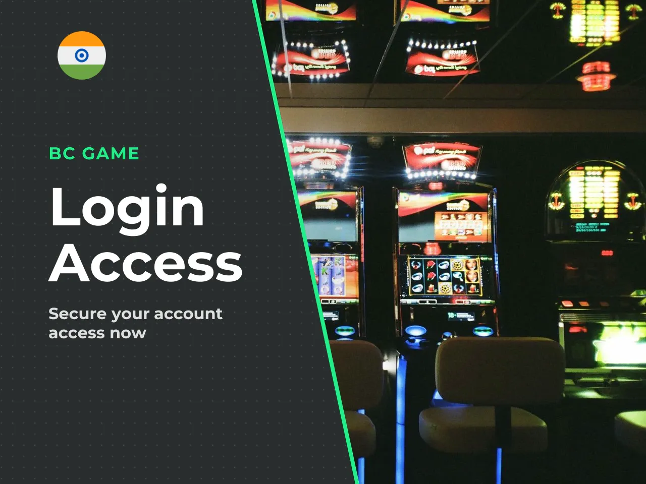 BC Game India Login Accessing the