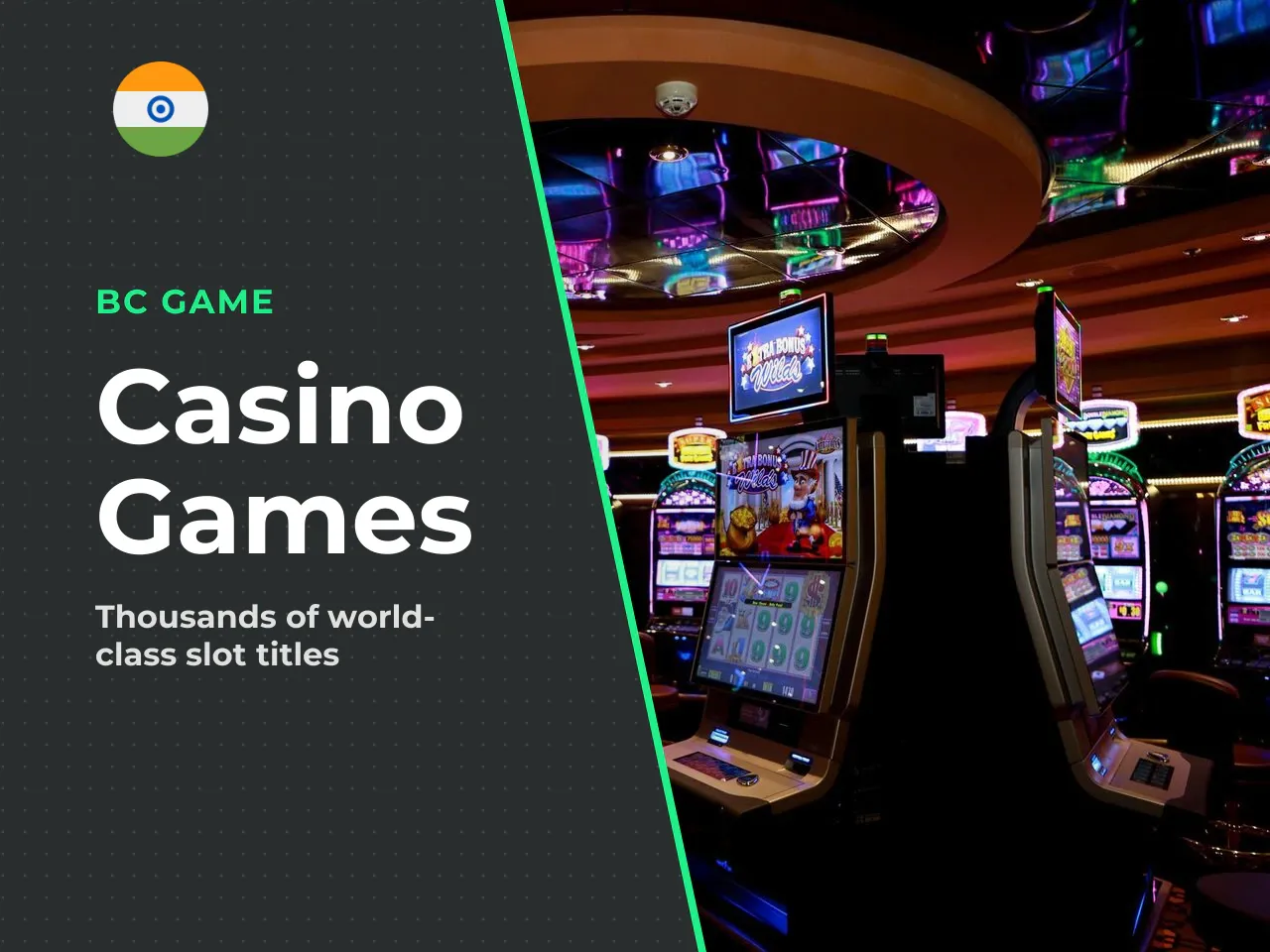 Casino and Live Section in the
